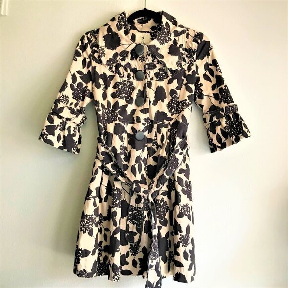 Forever Twentyone Frilly Trench Coat - Picture 3 of 5